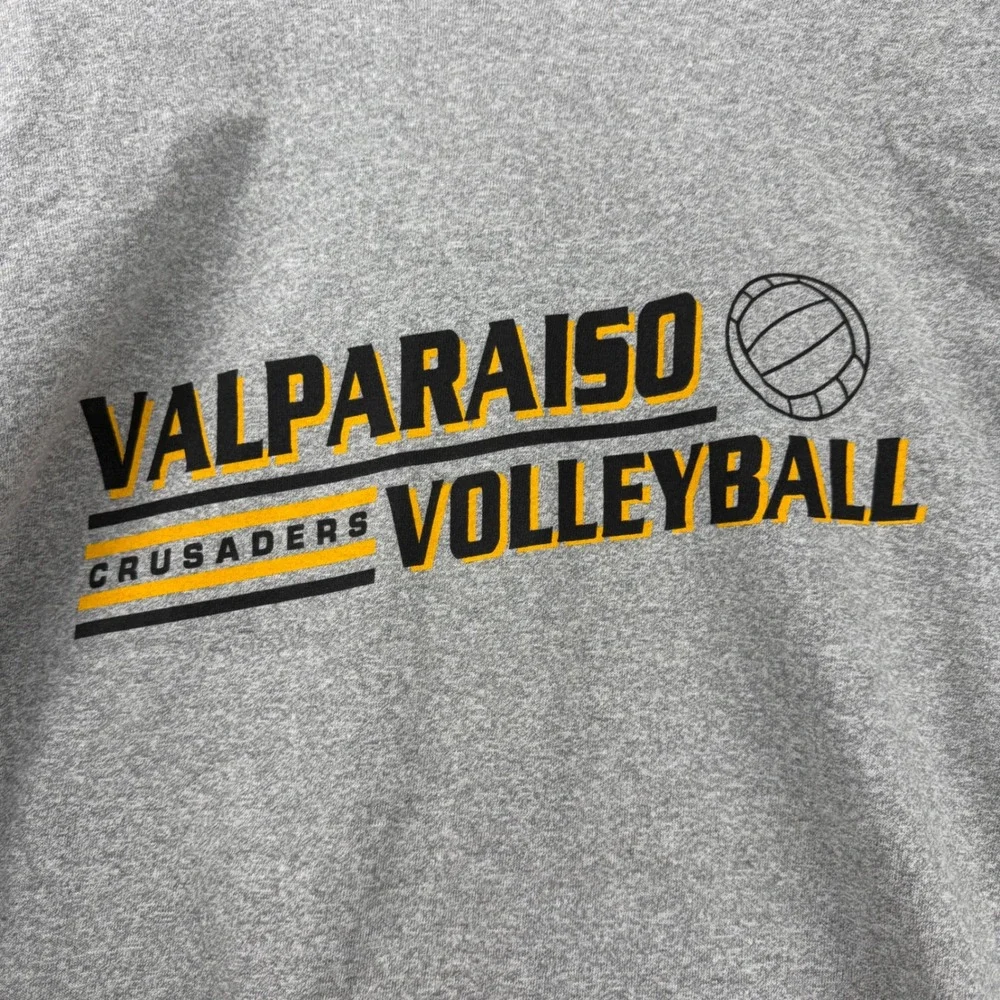 Vintage Valparaiso Crusaders Volleyball T-Shirt XXL Gray The Cotton Exchange NWT